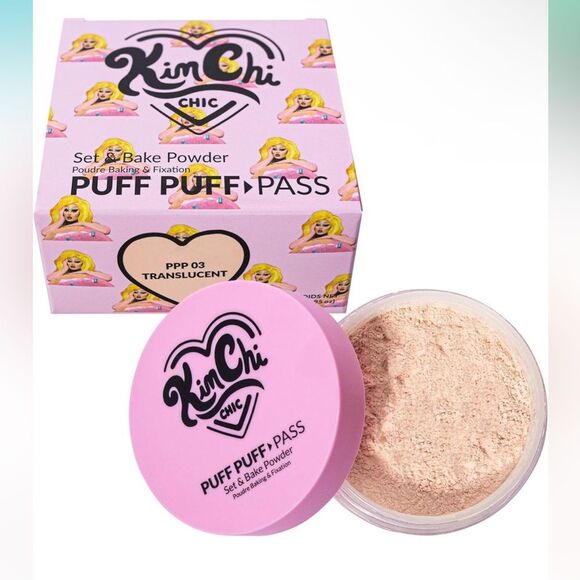 Kimchi Chic Beauty Puff Puff Pass Set and Bake Setting Powder for Makeup w/ Poof - Picture 1 of 7